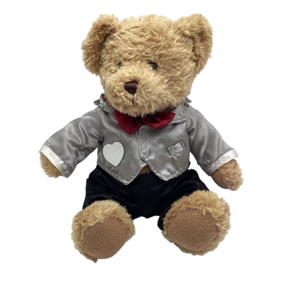 Vintage Millennium Tuxedo Teddy Bear 10” Plush Brown 1990